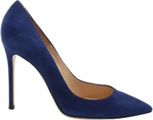 Gianvito Rossi Pre-owned Suede heels Blue Dames