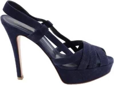 Gianvito Rossi Pre-owned Suede heels Blue Dames