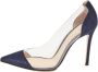 Gianvito Rossi Pre-owned Suede heels Blue Dames - Thumbnail 1