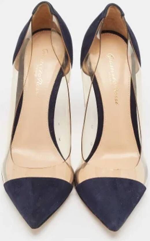 Gianvito Rossi Pre-owned Suede heels Blue Dames