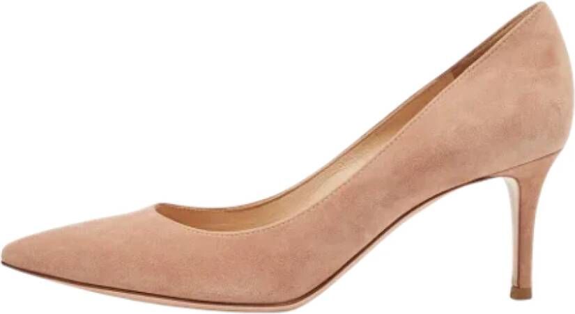 Gianvito Rossi Pre-owned Suede heels Pink Dames