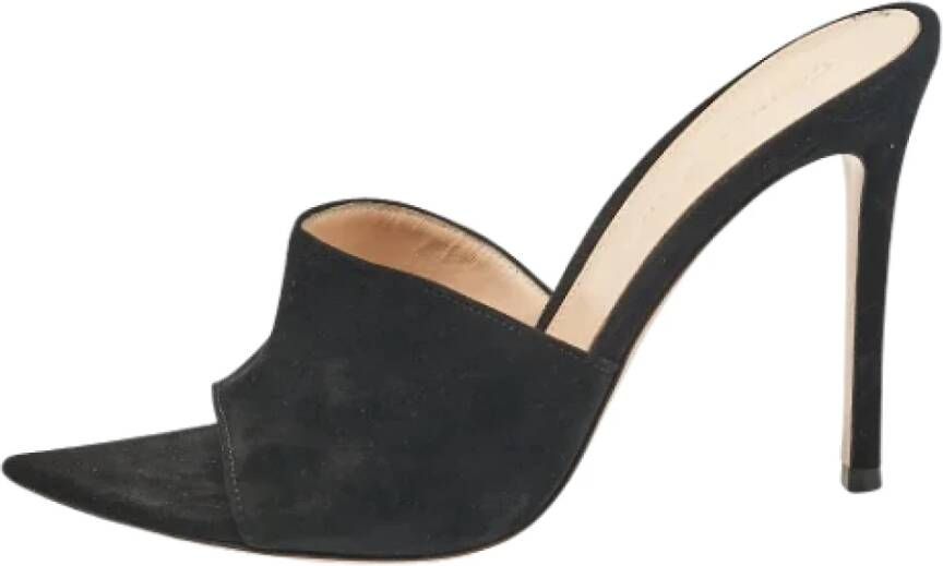 Gianvito Rossi Pre-owned Suede sandals Black Dames