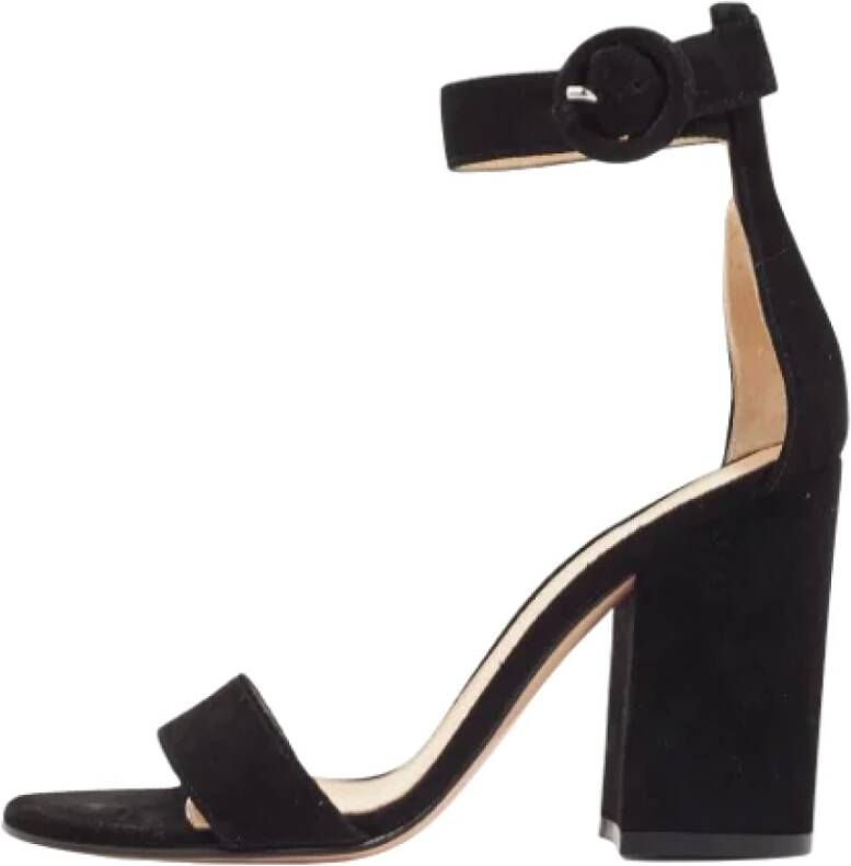 Gianvito Rossi Pre-owned Suede sandals Black Dames