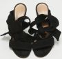 Gianvito Rossi Pre-owned Suede sandals Black Dames - Thumbnail 1