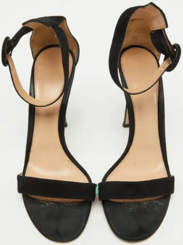 Gianvito Rossi Pre-owned Suede sandals Black Dames