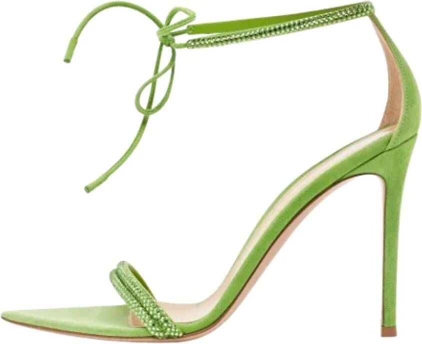 Gianvito Rossi Pre-owned Suede sandals Green Dames