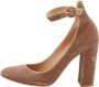 Gianvito Rossi Pre-owned Velvet heels Beige Dames - Thumbnail 1