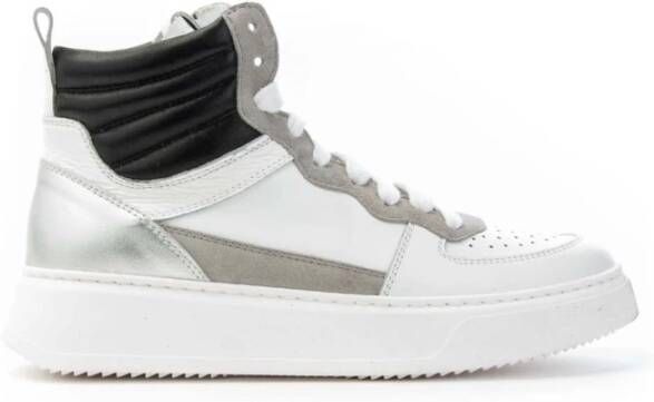 Gio+ Glamoureuze Hoge Sneakers White Dames