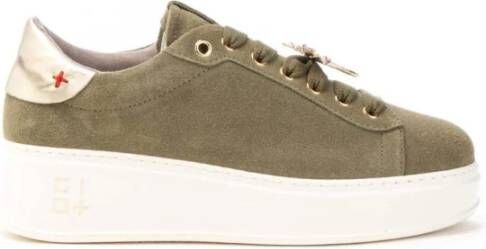 Gio+ Groene Suède Libelle Dames Sneakers Green Dames