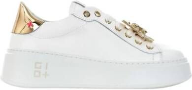 Gio+ Leren Sneakers Pia39 Bianco White Dames