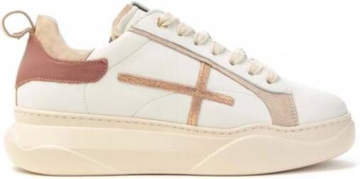 Gio+ Leren Veterschoenen Juweel White Dames