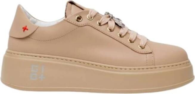 Gio+ Stijlvolle Damessneakers Brown Dames