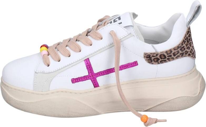 Gio+ Vintage Leren Dames Sneakers White Dames