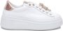 Gio+ Witte leren sneaker met Rosagold details White Dames - Thumbnail 1