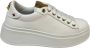 Gio+ Witte leren sneaker met verwijderbare accessoires White Dames - Thumbnail 1