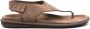 Giorgio Armani Bruin Elegant Open Platte Sandalen Brown Heren - Thumbnail 1