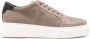 Giorgio Armani Elegante Zwarte Sneakers van Katoen Vlas Beige Heren - Thumbnail 1