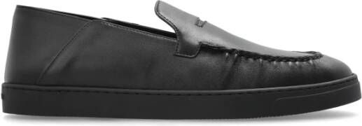 Giorgio Armani Leren schoenen Black Heren