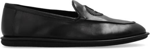 Giorgio Armani Suède schoenen type loafers Black Heren