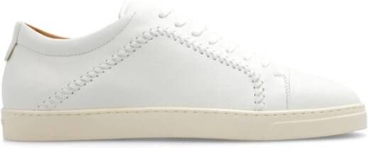 Giorgio Armani Leren sneakers Beige Heren