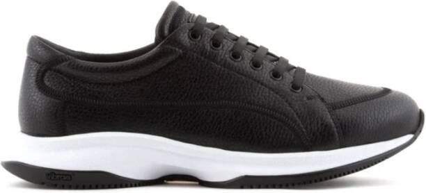 Giorgio Armani Leren sneakers Black Heren