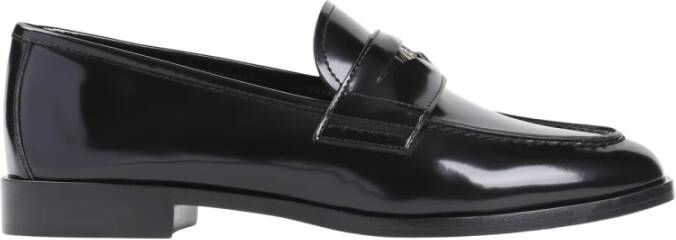 Giorgio Armani Zwarte Loafer Schoenen voor Vrouwen Black Dames