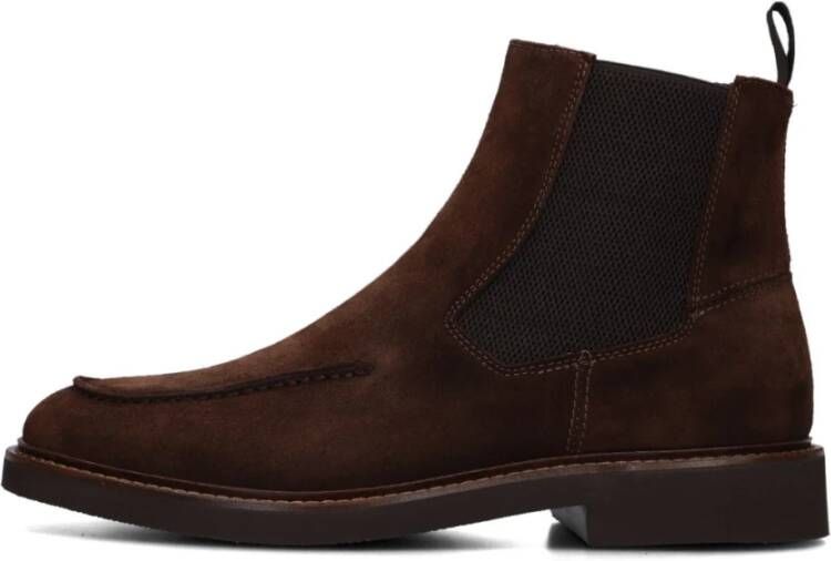 Giorgio Bruine Chelsea Boots met Elastische Panelen Brown Heren