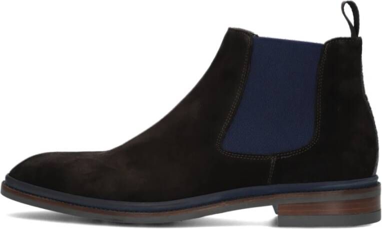 Giorgio Cognac Suede Chelsea Boots Stijlvol Comfort Brown Heren