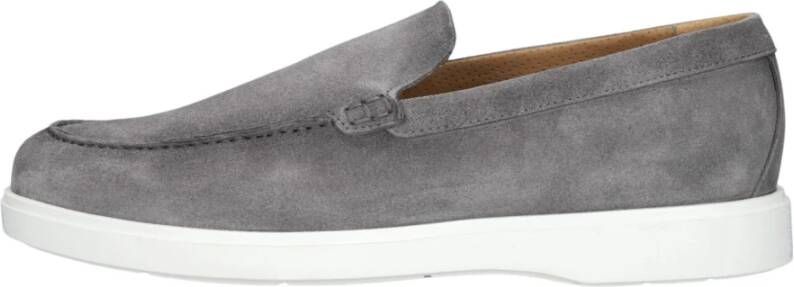 Giorgio Elegante Sportieve Loafers Grijs Suède Gray Heren