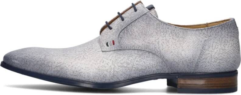 Giorgio Heren Formele Schoenen Stijlvol Blauw Leer Blue Heren