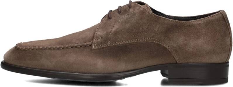 Giorgio Taupe Suede Formele Schoenen Stijlvol Modern Beige Heren