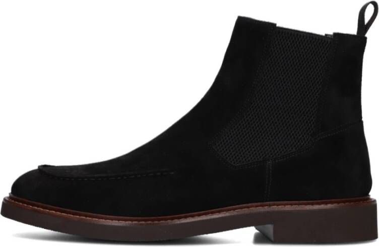 Giorgio Zwarte Chelsea boots met elastische panelen Black Heren