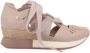 Gioseppo Beige Damessandalen met Medium Sleehak en Veters Beige Dames - Thumbnail 1