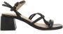 Gioseppo Gestreepte hoge hak sandalen Black Dames - Thumbnail 1