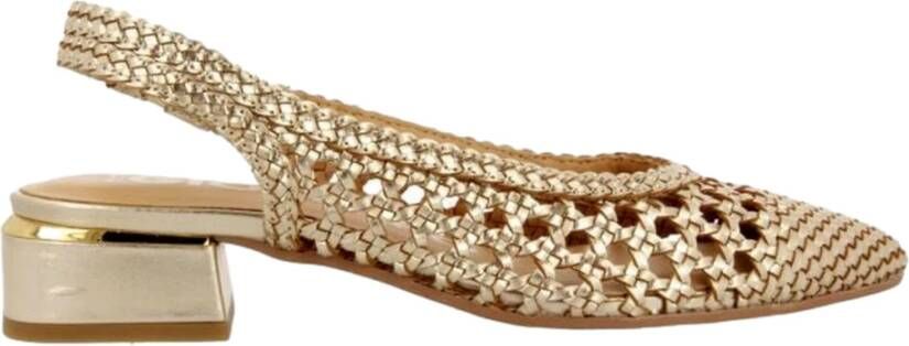 Gioseppo Gevlochten Leren Ballet Flats Beige Dames