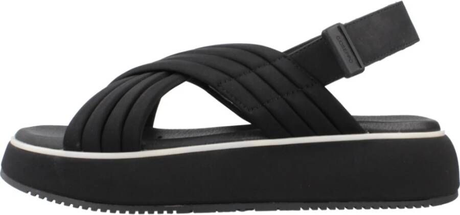 Gioseppo Stijlvolle Platte Sandalen voor Vrouwen Black Dames