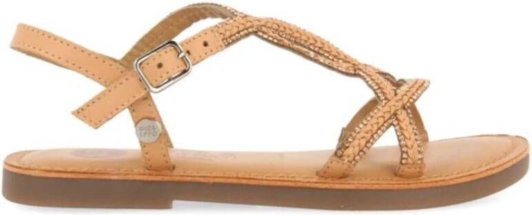 Gioseppo Witte Romeinse Leren Sandalen Beige Dames