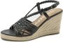 Gioseppo Zwarte Sleehak Sandalen Black Dames - Thumbnail 1