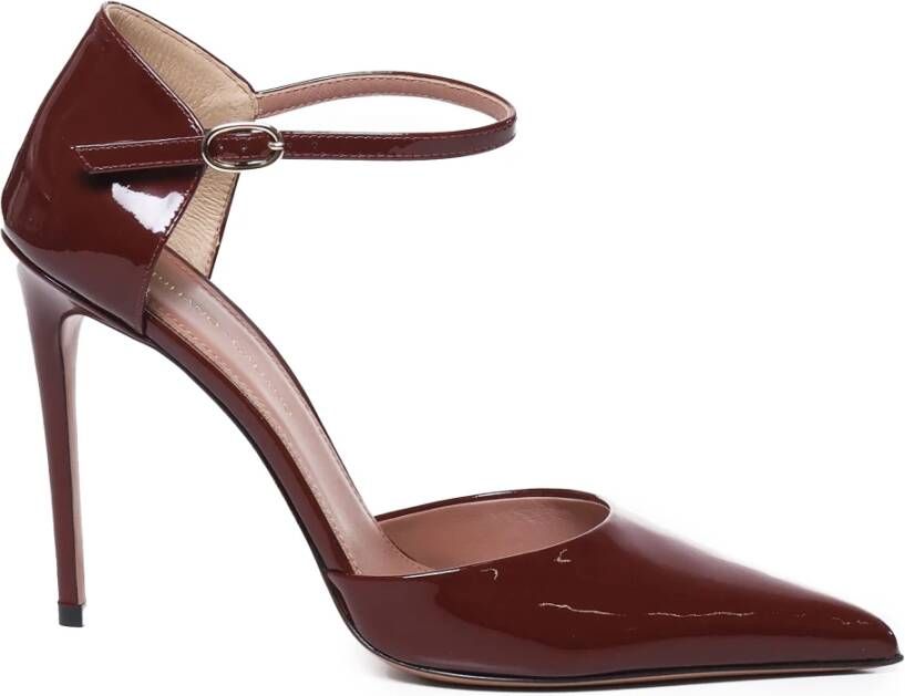 Giuliano Galiano Bordeaux Patent Leren Hakken Schoenen Purple Dames