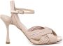 Giuliano Galiano Gedrapeerde Nude Sandalen Beige Dames - Thumbnail 1