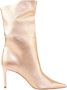 Giuliano Galiano Zalm Leren Stiletto Laarzen Beige Dames - Thumbnail 1