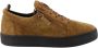 Giuseppe zanotti Suede Lace-Up Zip Sneakers Stijlvol Comfort Brown Heren - Thumbnail 1