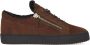 Giuseppe zanotti Bruine Elegante Gesloten Platte Sneakers Brown Heren - Thumbnail 1