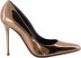 Giuseppe zanotti Bruine spiegeleffect stilettohakken Yellow Dames - Thumbnail 2