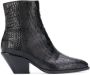 Giuseppe zanotti Elegante Zwarte Leren Enkellaarzen Black Dames - Thumbnail 1