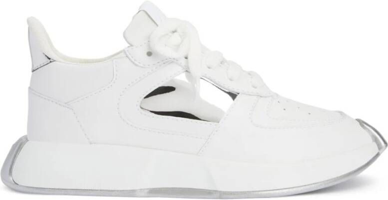 Giuseppe zanotti Ferox Sneakers met Achterlogo Detail White Heren