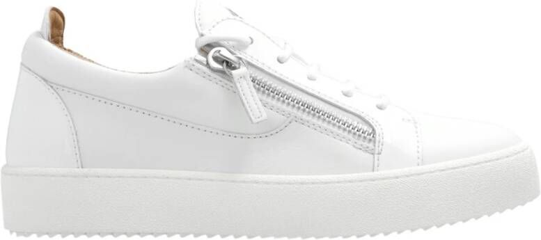 Giuseppe zanotti Vetersneakers met Metallic Logo White Dames