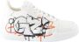 Giuseppe zanotti Graffiti Print Veterschoenen van Leer White Dames - Thumbnail 1