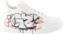 Giuseppe zanotti Graffiti Print Veterschoenen van Leer White Dames - Thumbnail 7