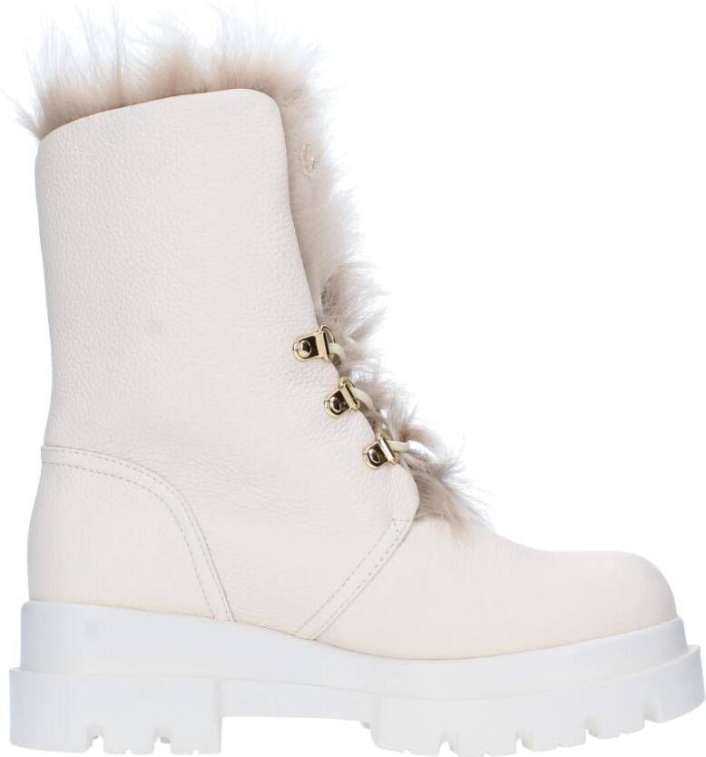 giuseppe zanotti Laarzen Wit White Dames